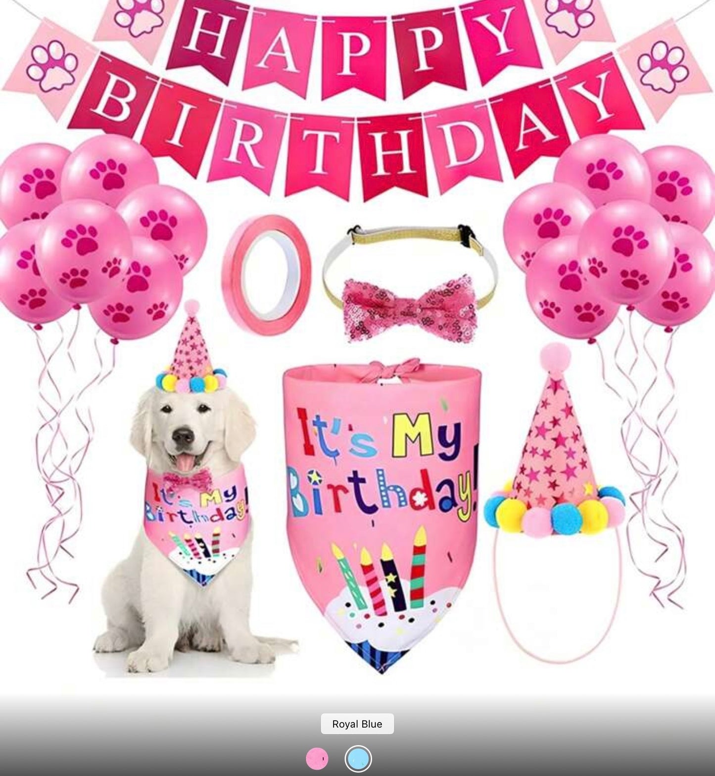 Dog Birthday Party Decoration Kit