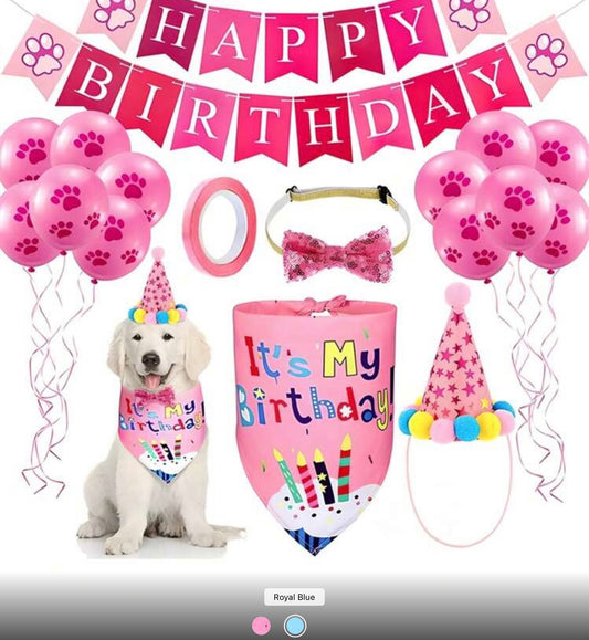 Dog Birthday Party Decoration Kit