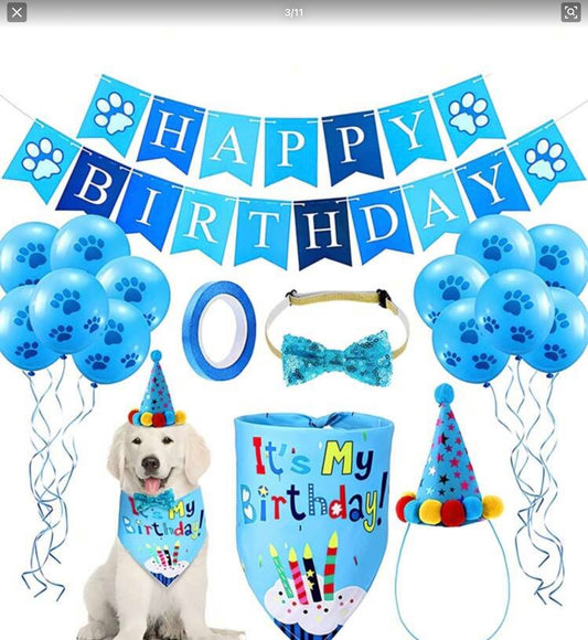 Dog Birthday Party Decoration Kit