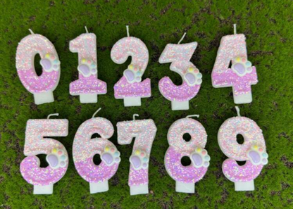 Paw Birthday Cake Candles